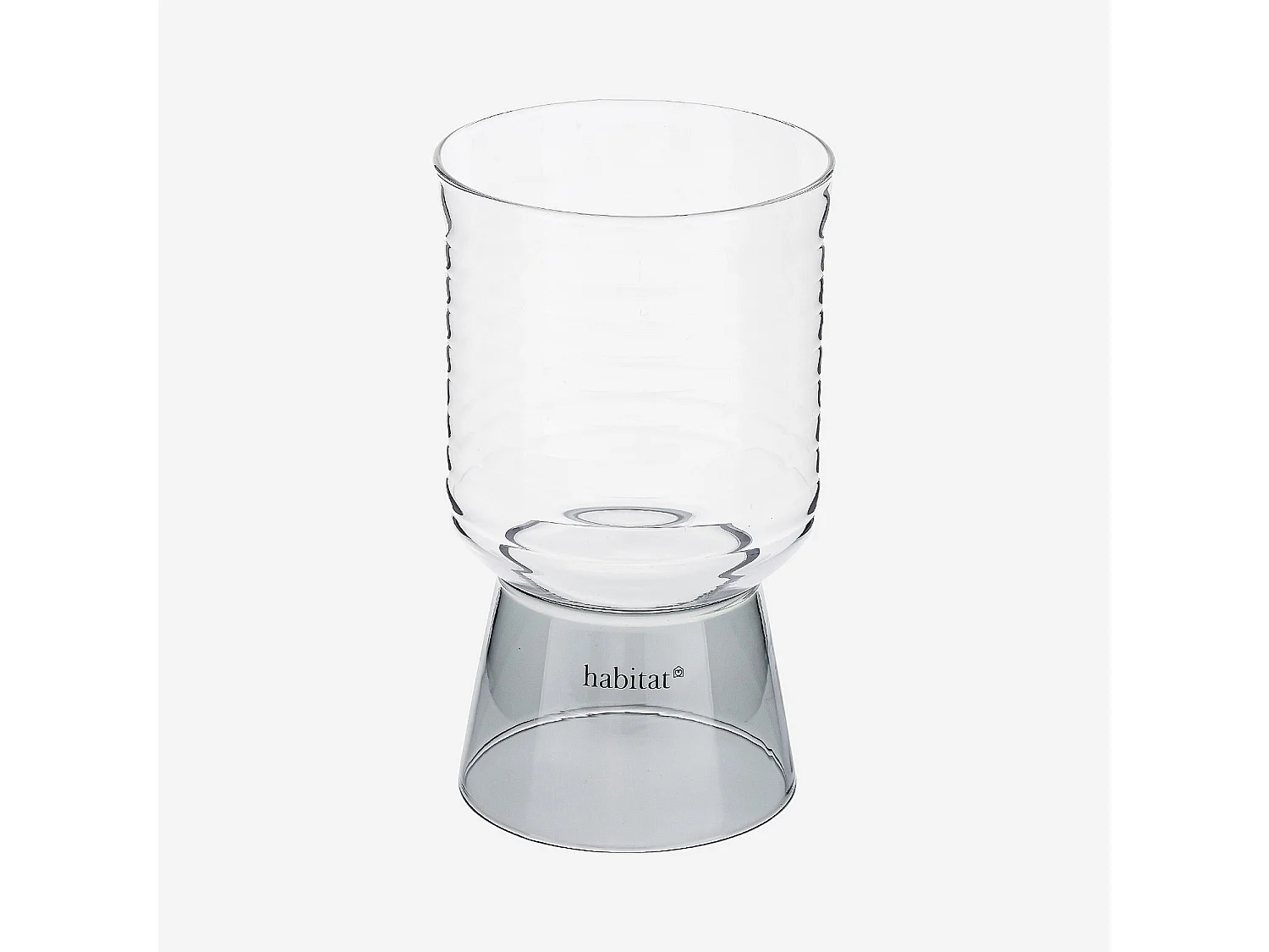 Lot de 2 verres - 35 cl - Gris
