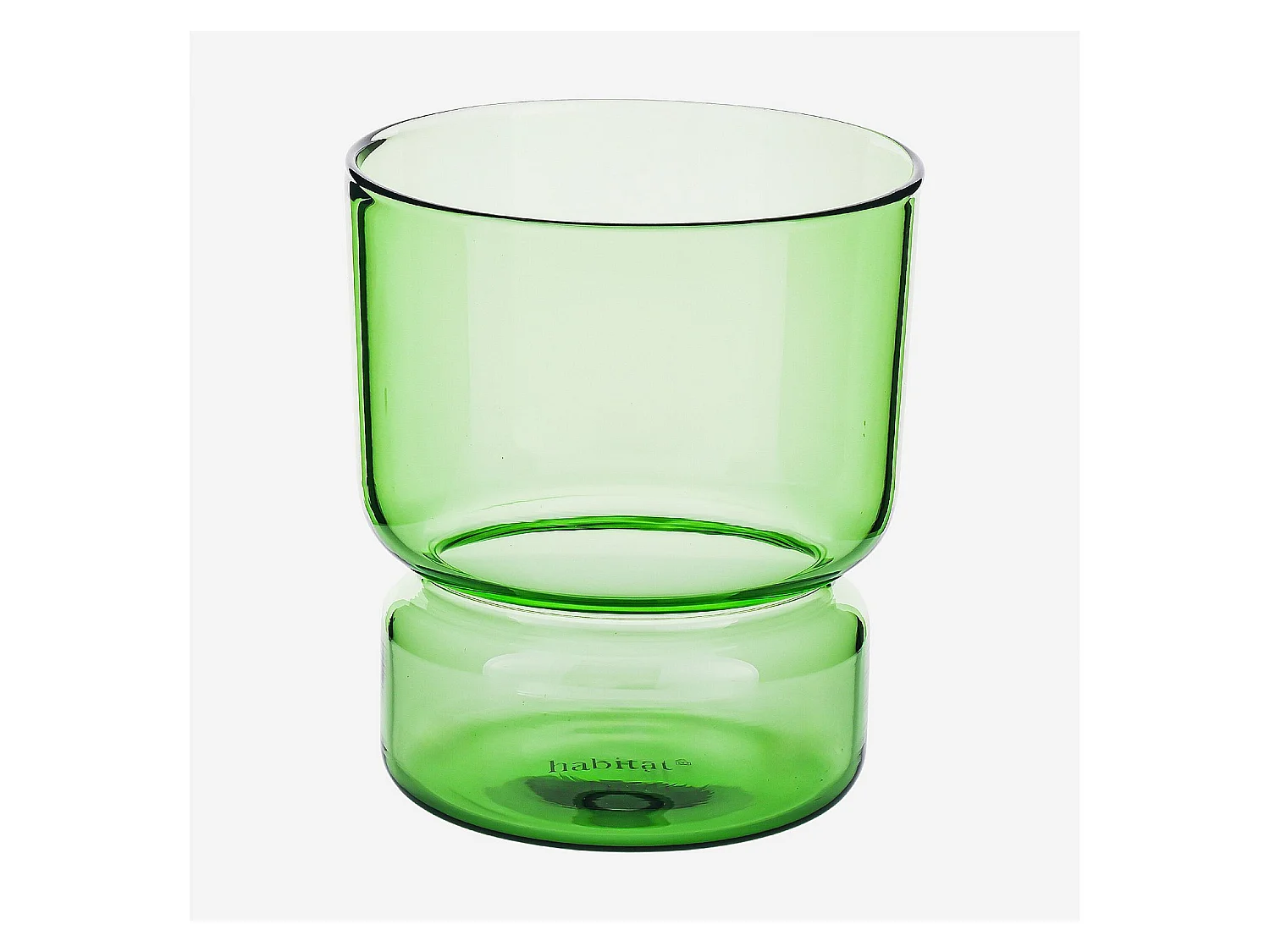 Habitat - Lot de 2 verres - 30 cl - Vert - Ambra