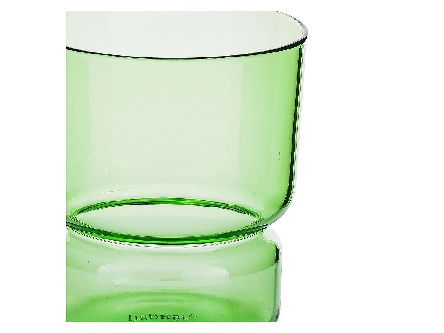 Habitat - Lot de 2 verres - 30 cl - Vert - Ambra