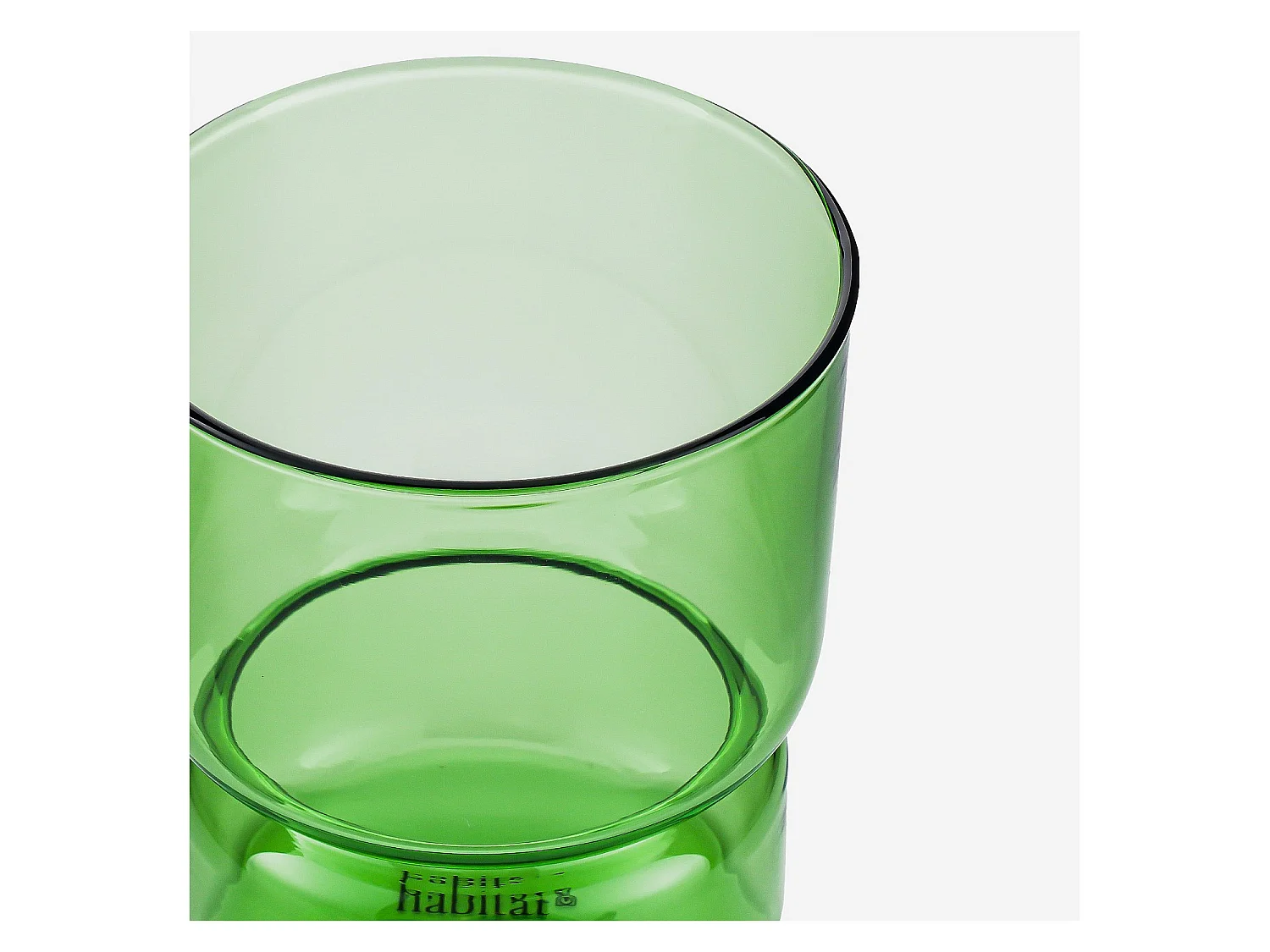 Habitat - Lot de 2 verres - 30 cl - Vert - Ambra
