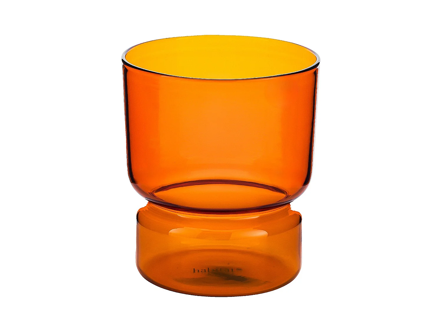 Habitat - Lot de 2 verres - 30 cl - Orange - Ambra
