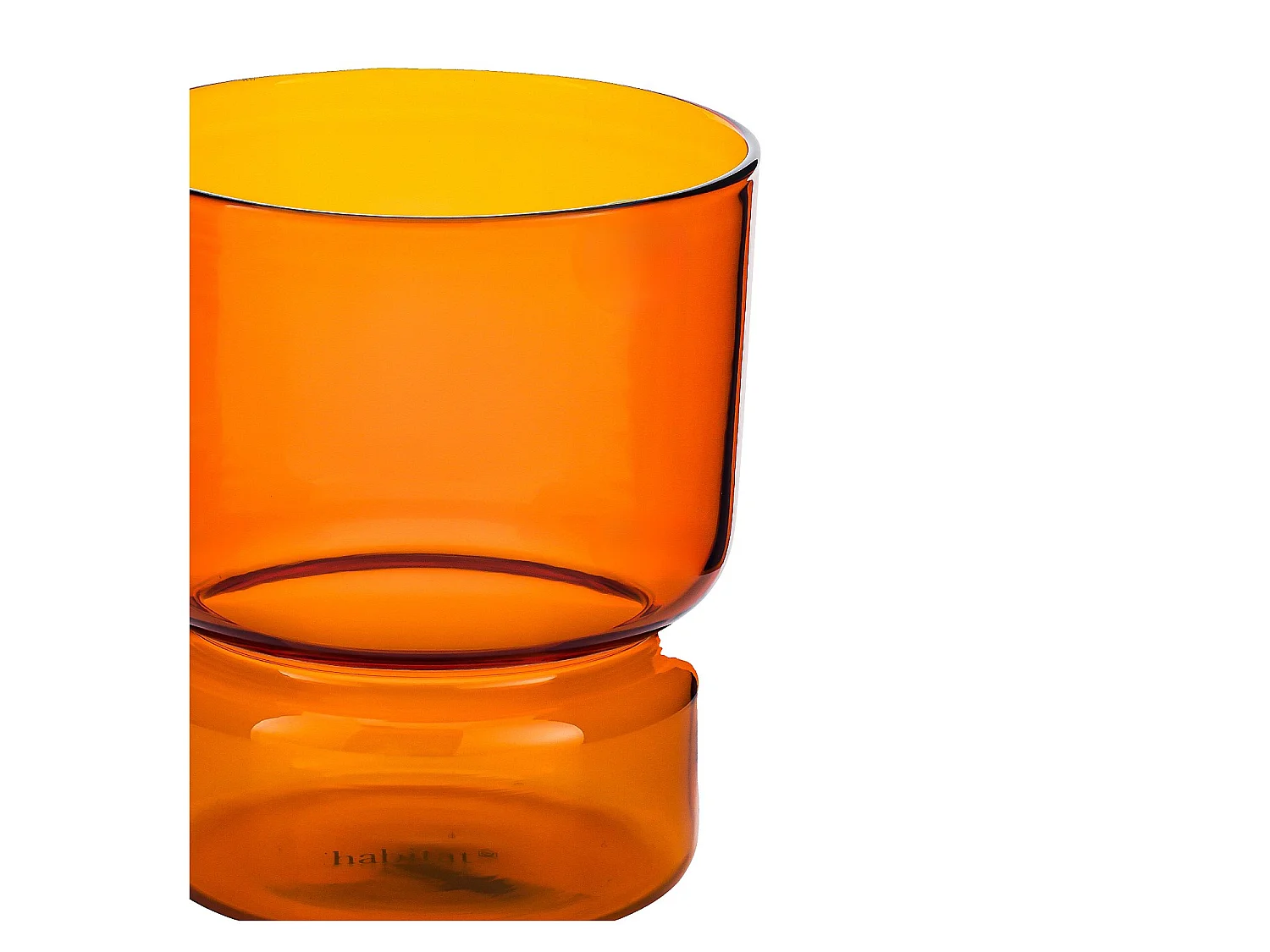 Habitat - Lot de 2 verres - 30 cl - Orange - Ambra