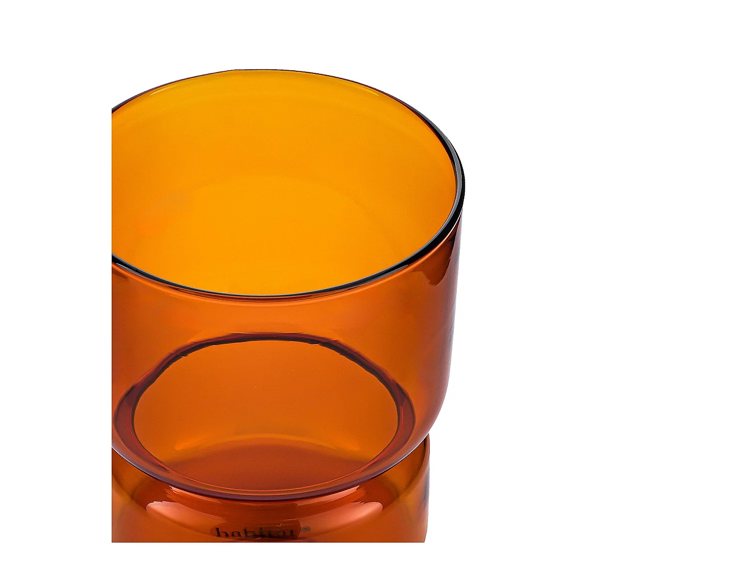 Habitat - Lot de 2 verres - 30 cl - Orange - Ambra