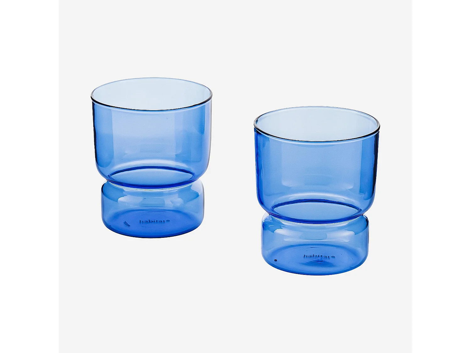 Lot de 2 verres - 30 cl - Bleu