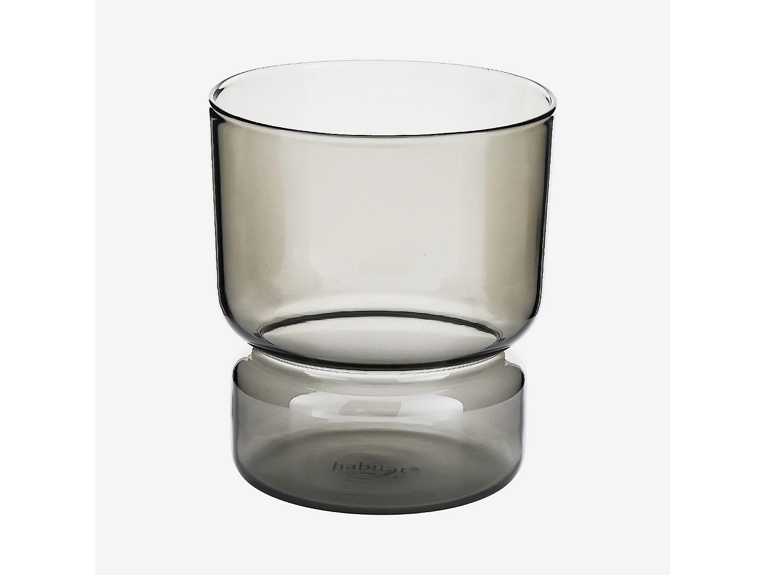 Lot de 2 verres - 30 cl - Gris