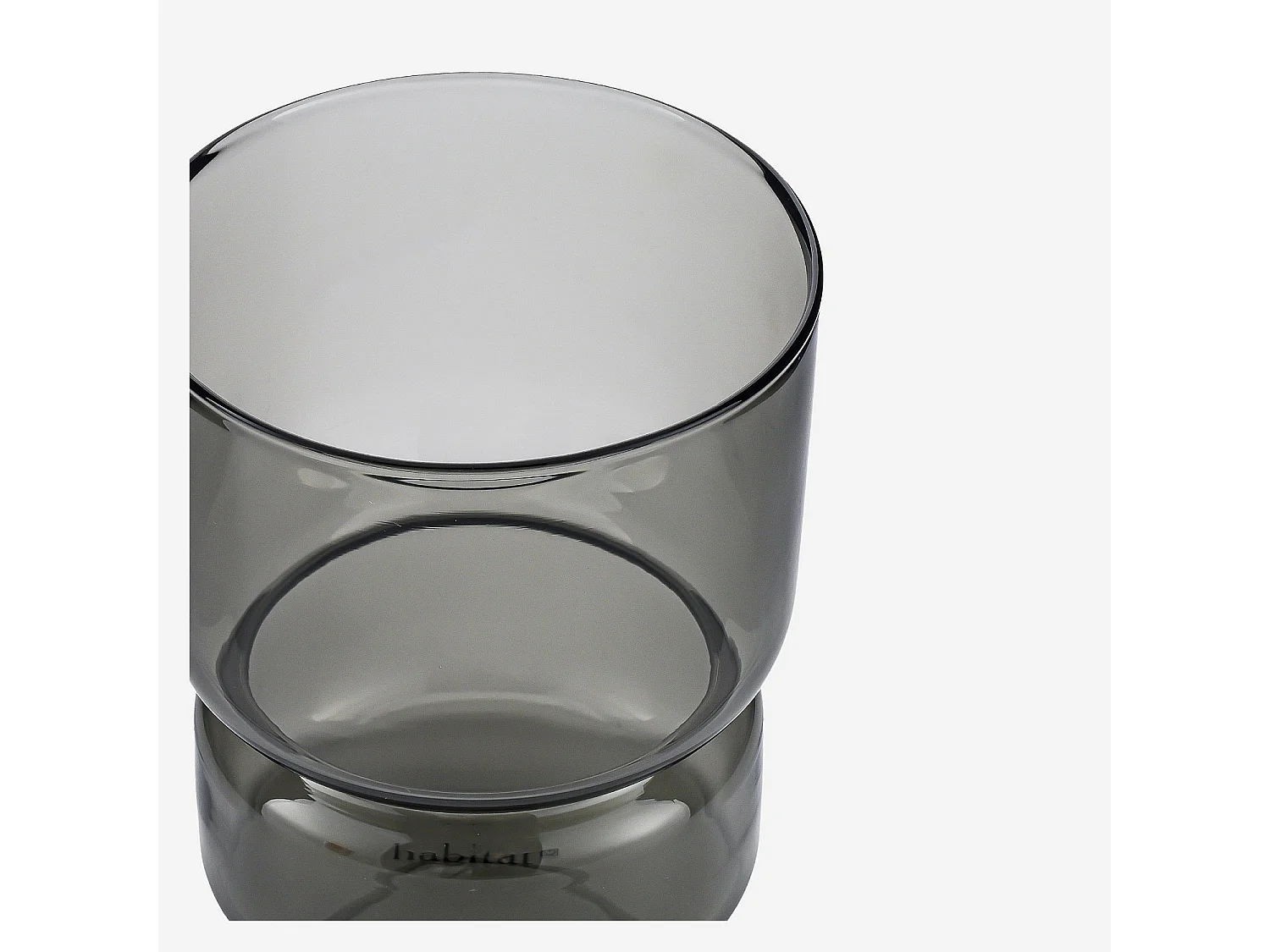 Lot de 2 verres - 30 cl - Gris