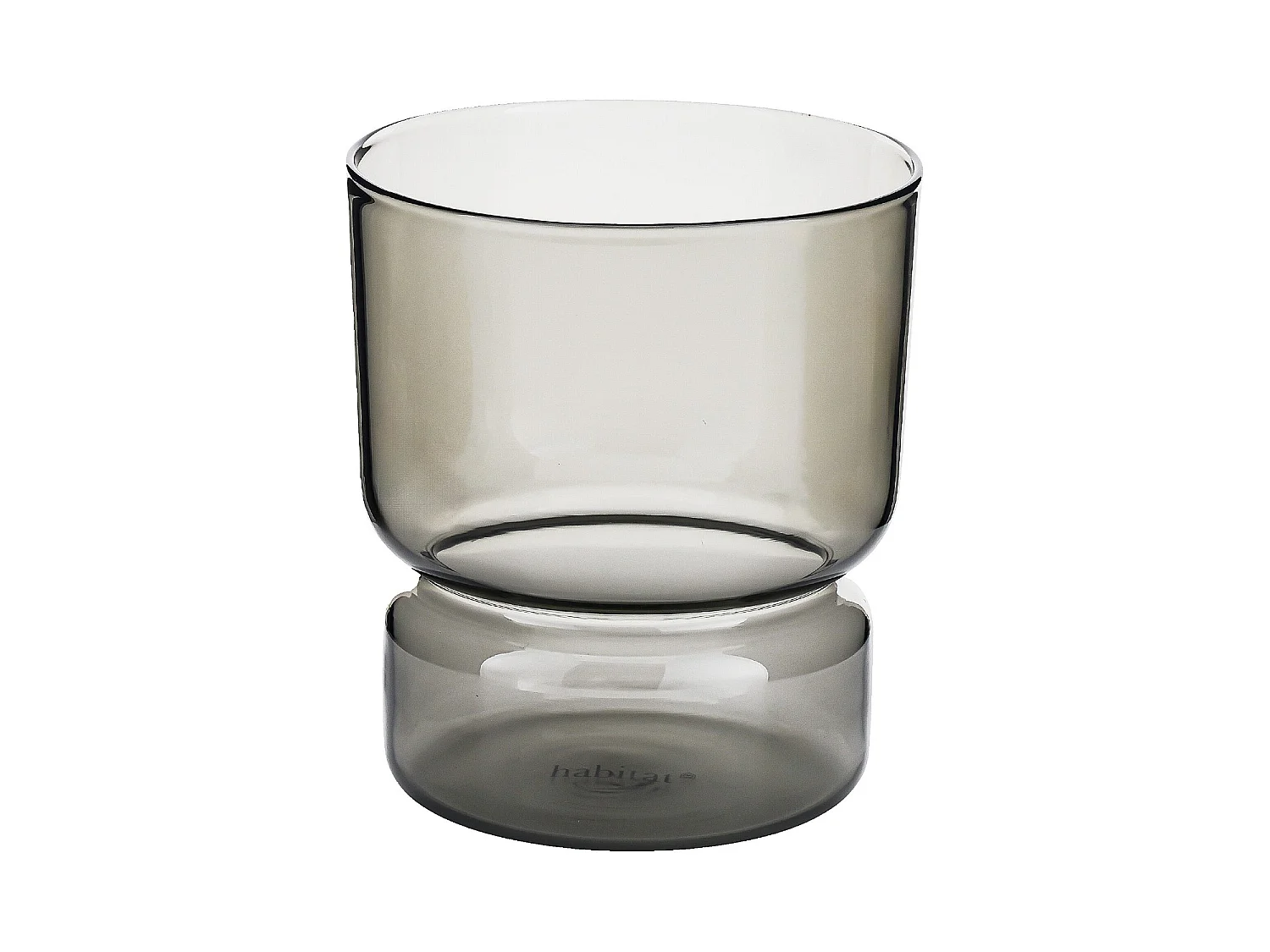 Habitat - Lot de 2 verres - 30 cl - Gris - Ambra