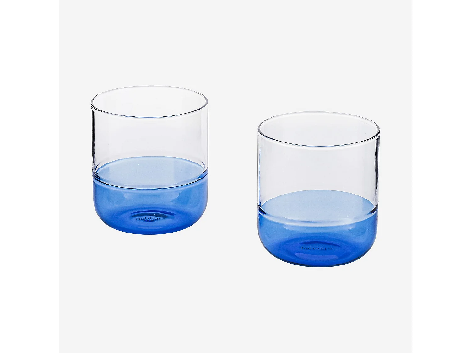 Lot de 2 verres - 34 cl - Bleu