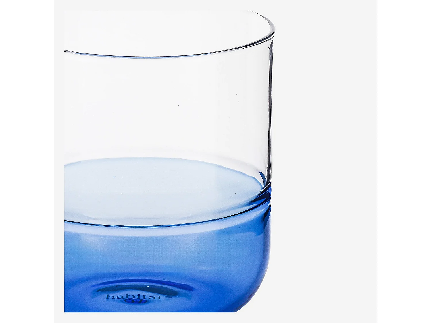 Lot de 2 verres - 34 cl - Bleu