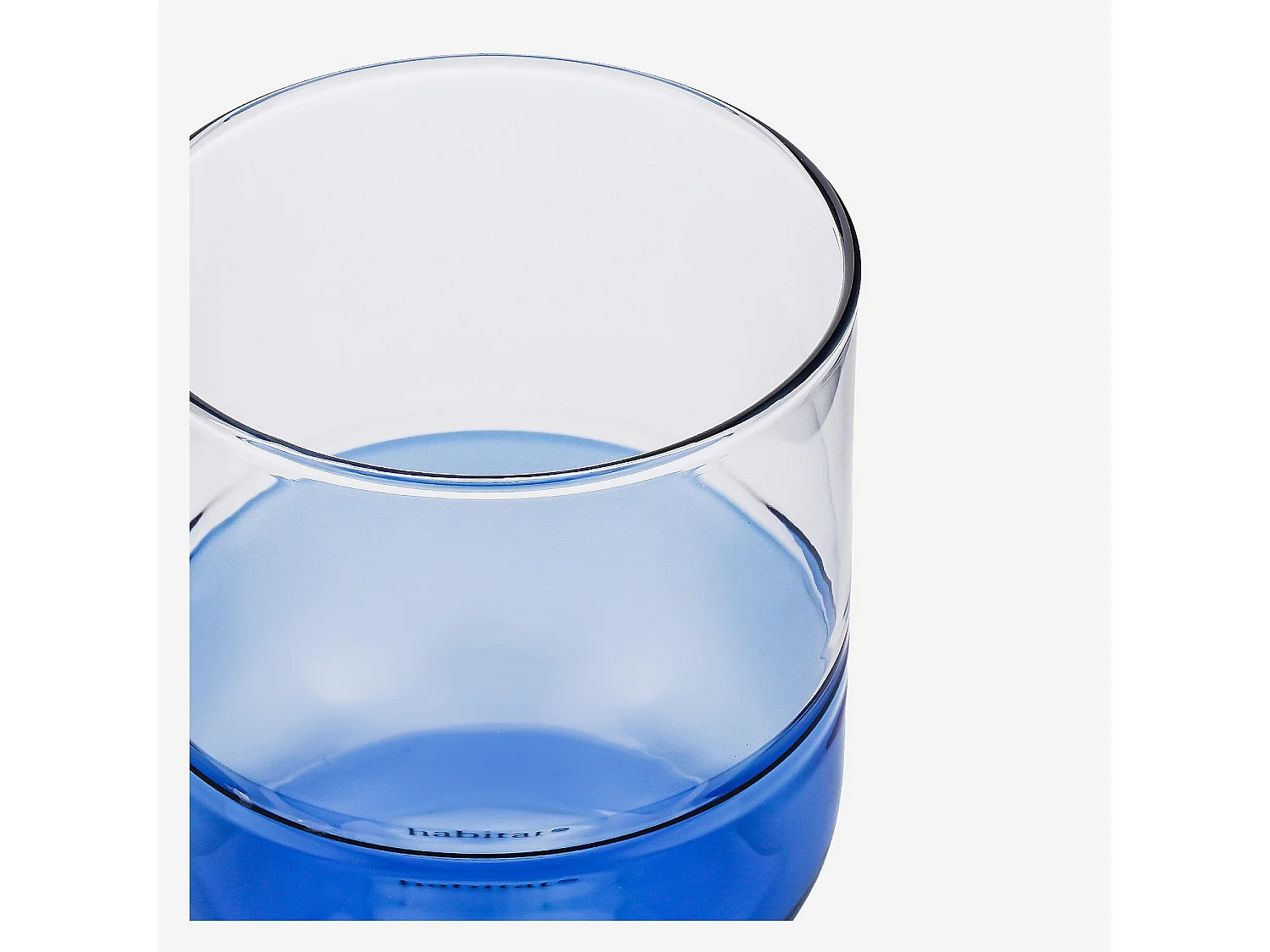 Lot de 2 verres - 34 cl - Bleu