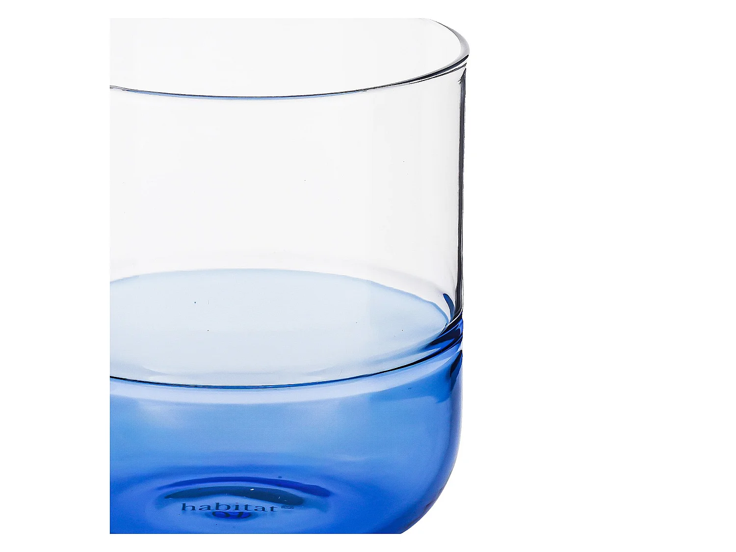 Habitat - Lot de 2 verres - 34 cl - Bleu - Ambra