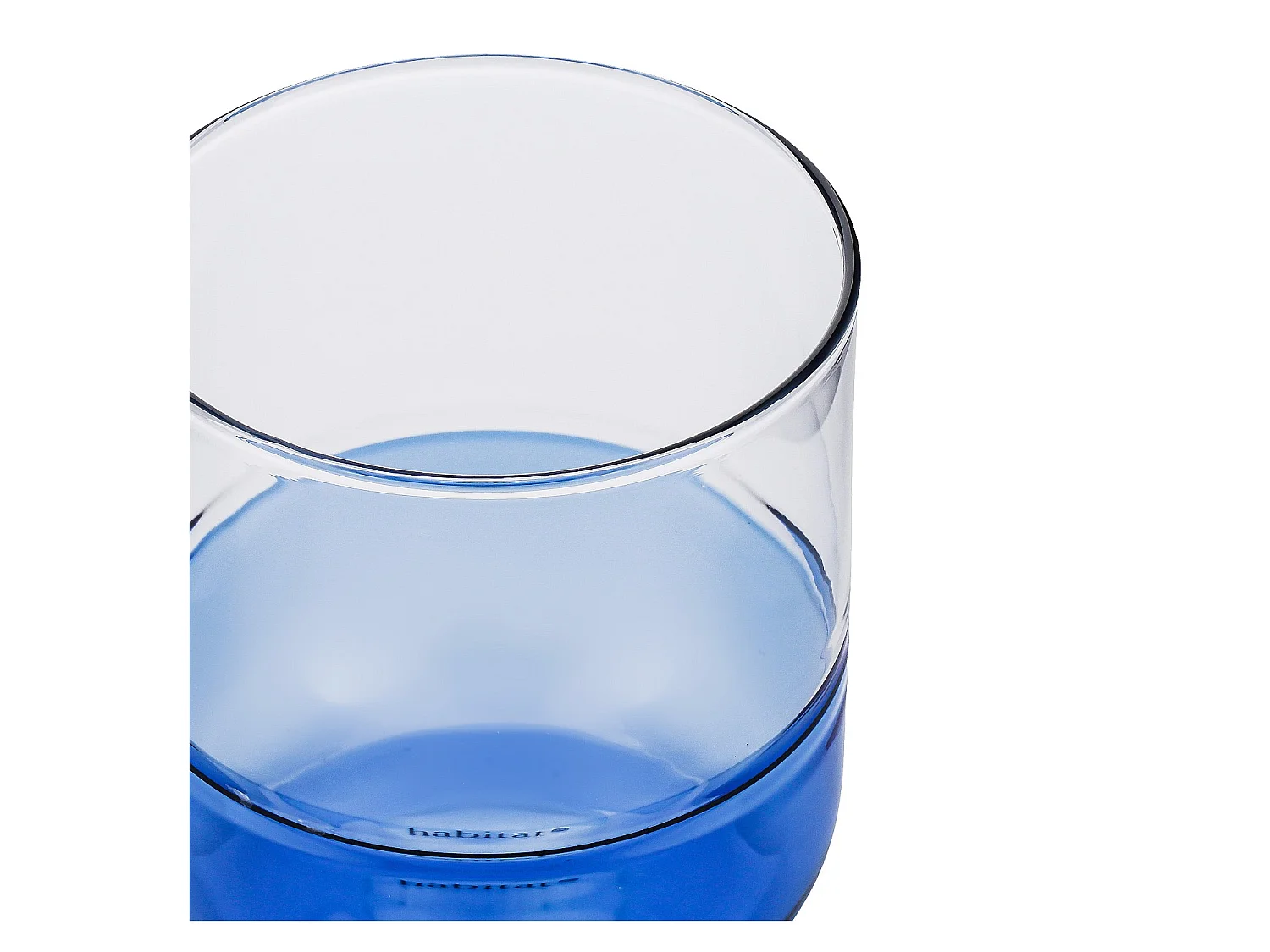 Habitat - Lot de 2 verres - 34 cl - Bleu - Ambra