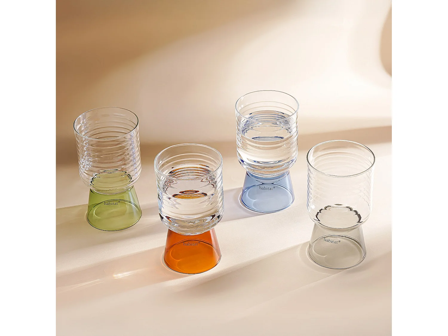 Lot de 2 verres - 35 cl - Orange