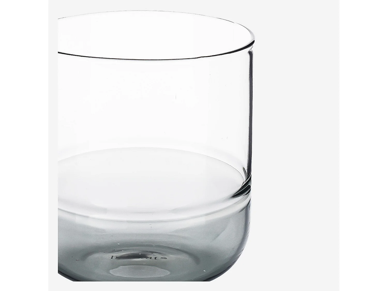 Lot de 2 verres - 34 cl - Gris