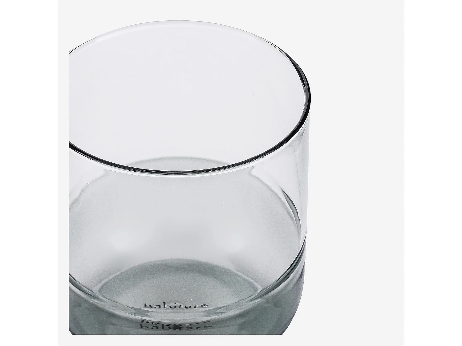 Lot de 2 verres - 34 cl - Gris