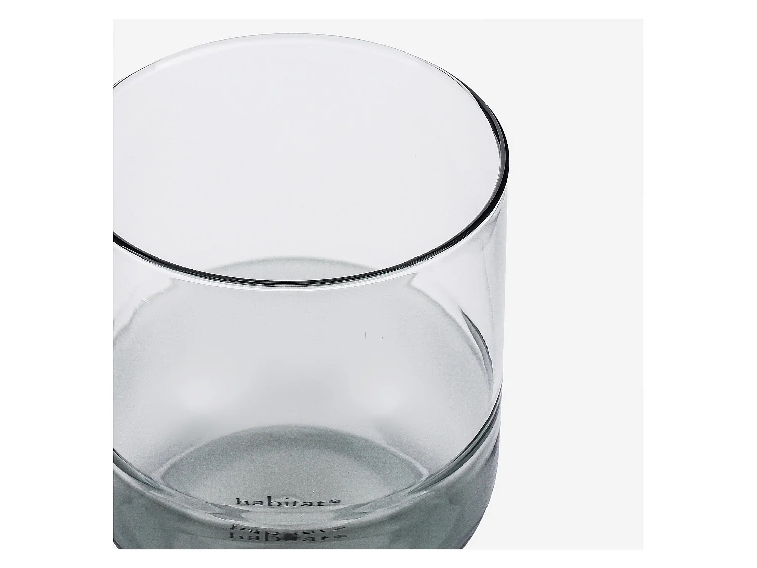 Habitat - Lot de 2 verres - 34 cl - Gris - Ambra