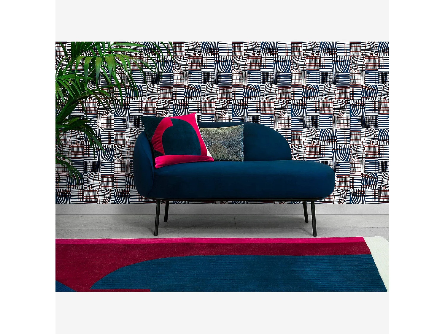 Habitat - Rouleau de papier peint intissé - Motif - Design by Floriane Jacques - Nour