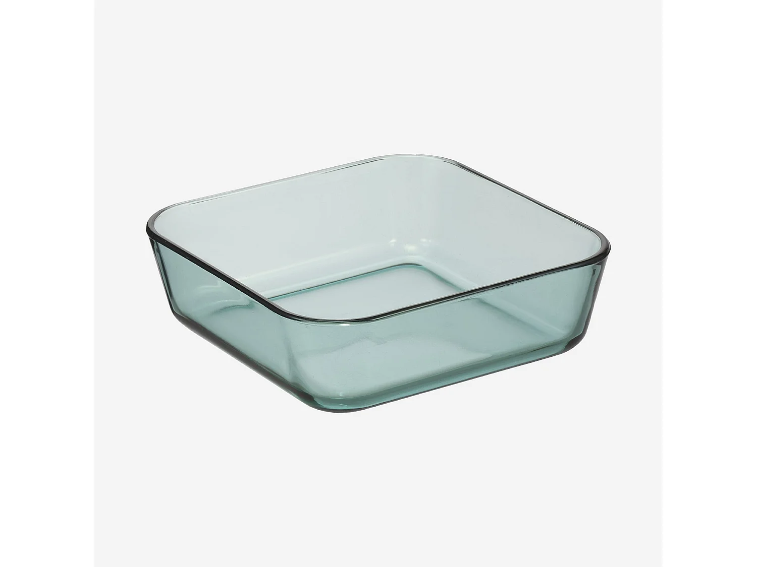 Habitat - Lot de 3 boîtes de conservation carrées en verre - Vert - Aloe