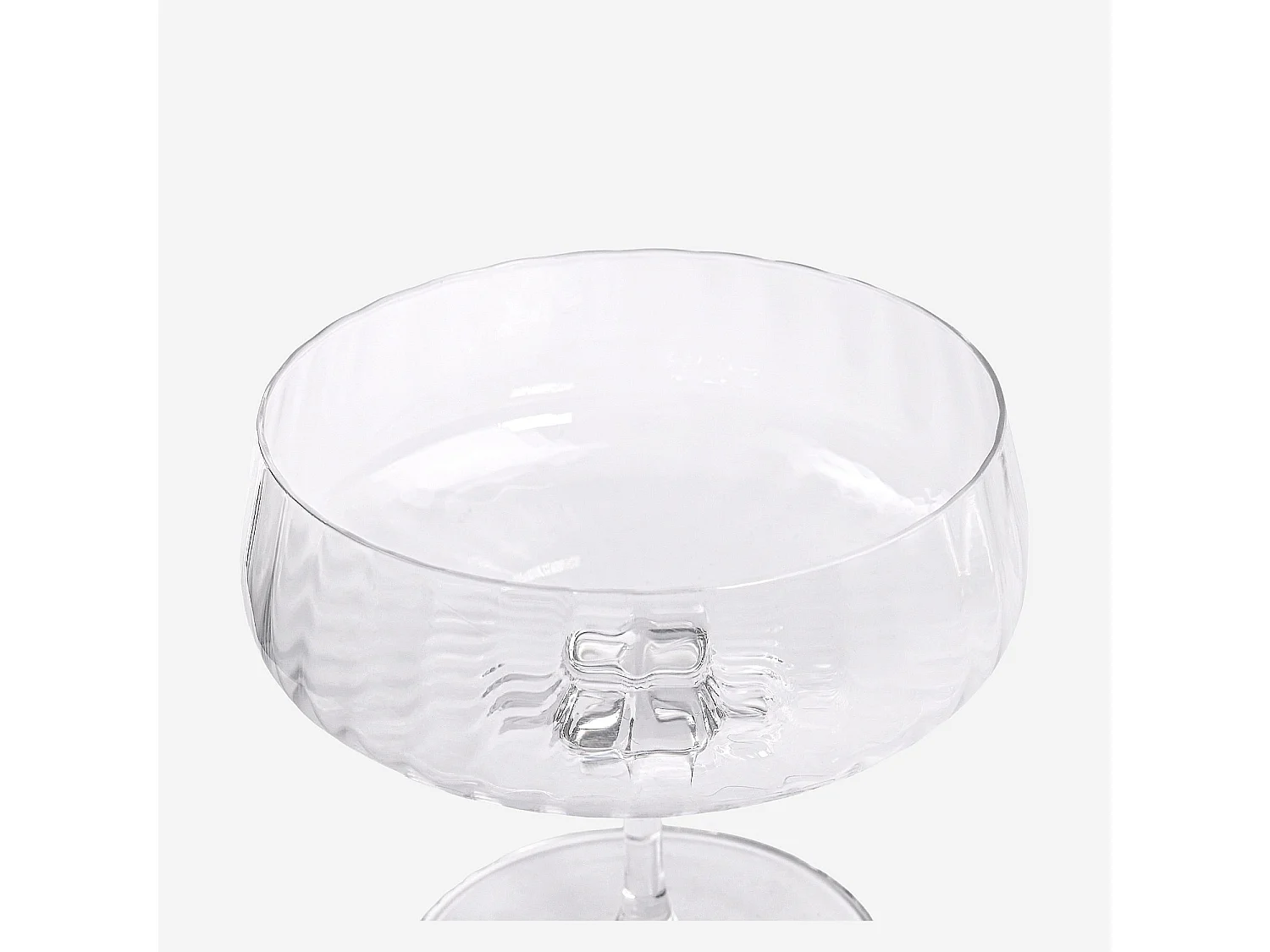 Lot de 6 coupes à glace en verre cristallin - 28 cl - Transparent