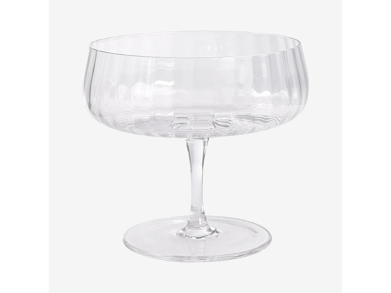 Lot de 6 coupes à glace en verre cristallin - 28 cl - Transparent