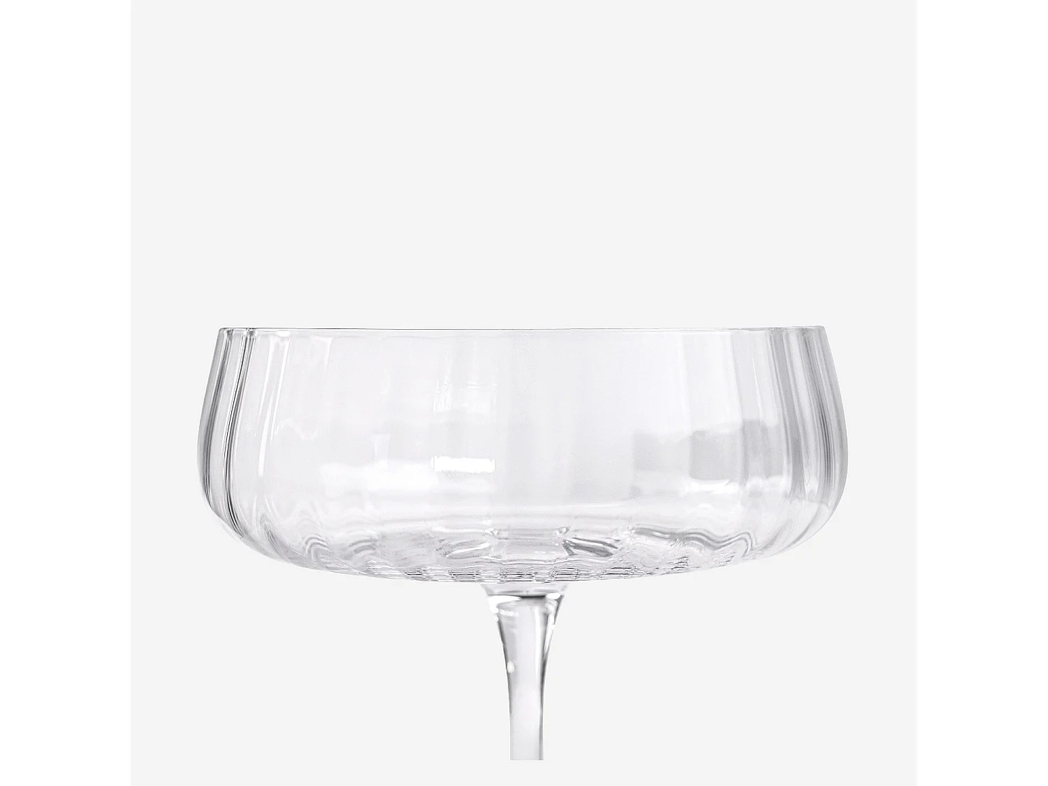 Lot de 6 coupes à glace en verre cristallin - 28 cl - Transparent