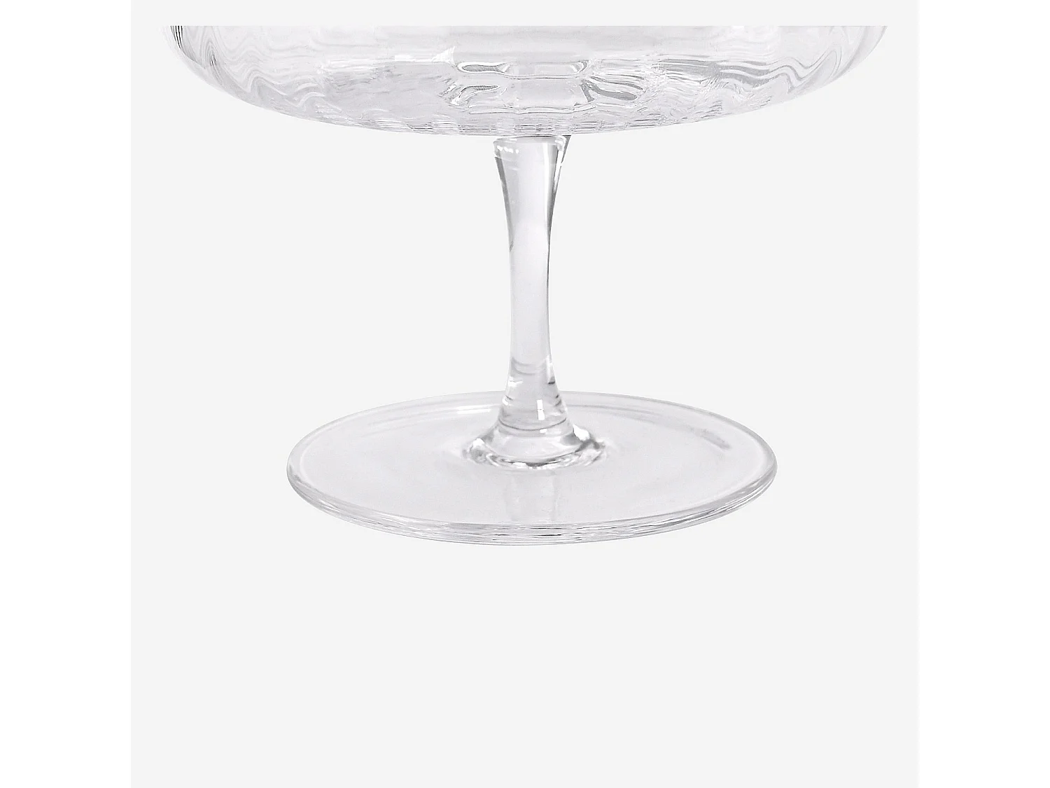 Lot de 6 coupes à glace en verre cristallin - 28 cl - Transparent