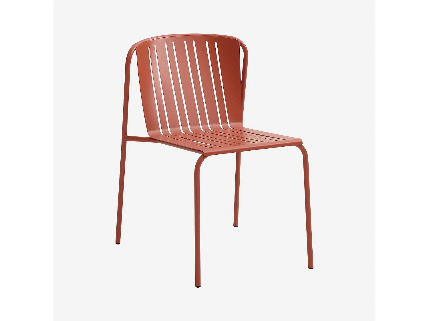 Chaise de jardin en acier - Terracotta