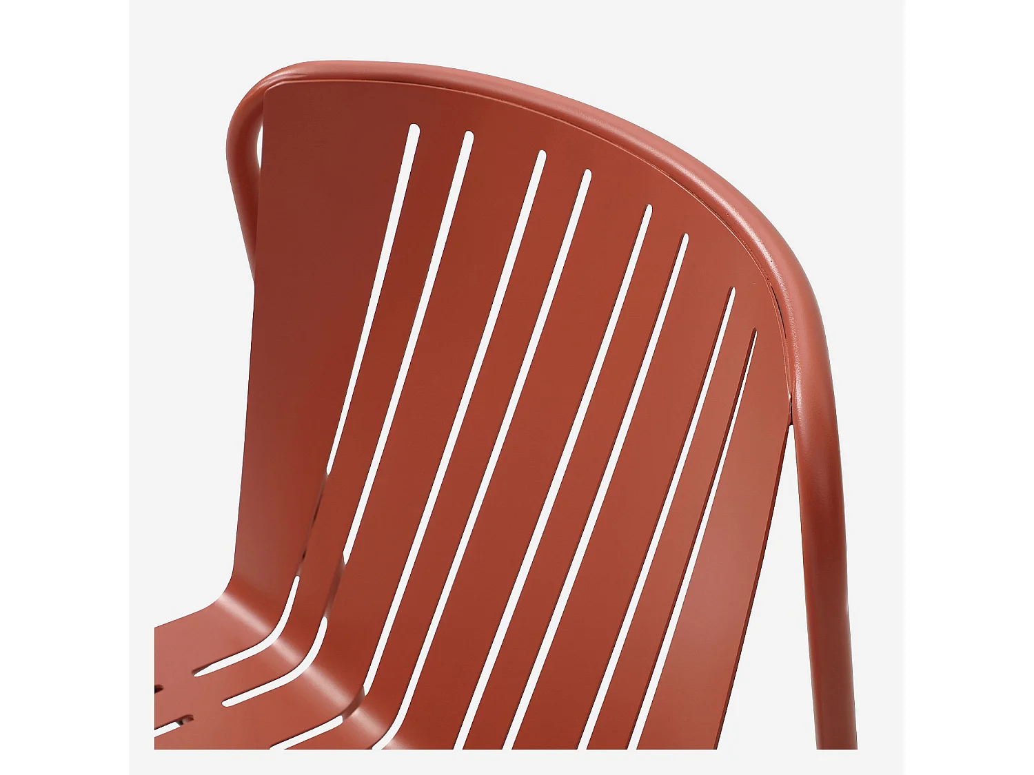 Chaise de jardin en acier - Terracotta