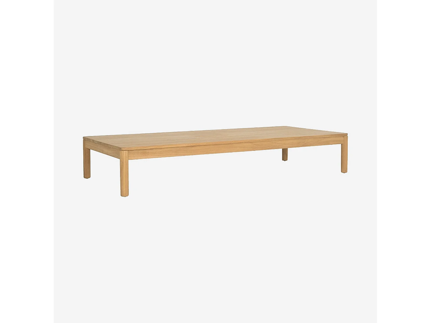 Habitat - Table basse de jardin en teck massif - Naturel - Figari
