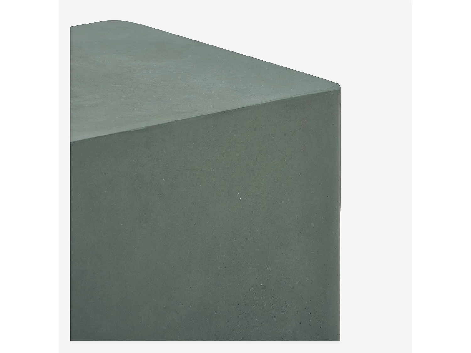 Table d'appoint de jardin en fibre de ciment - Vert eucalyptus