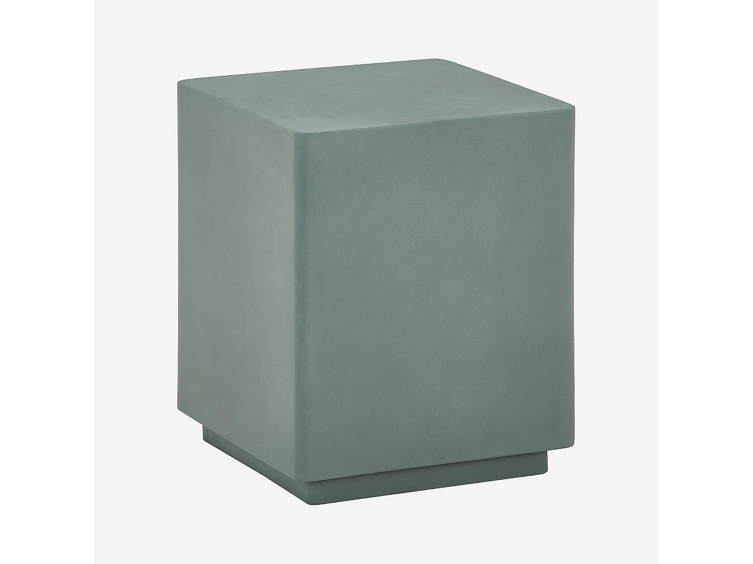 Table d'appoint de jardin en fibre de ciment - Vert eucalyptus