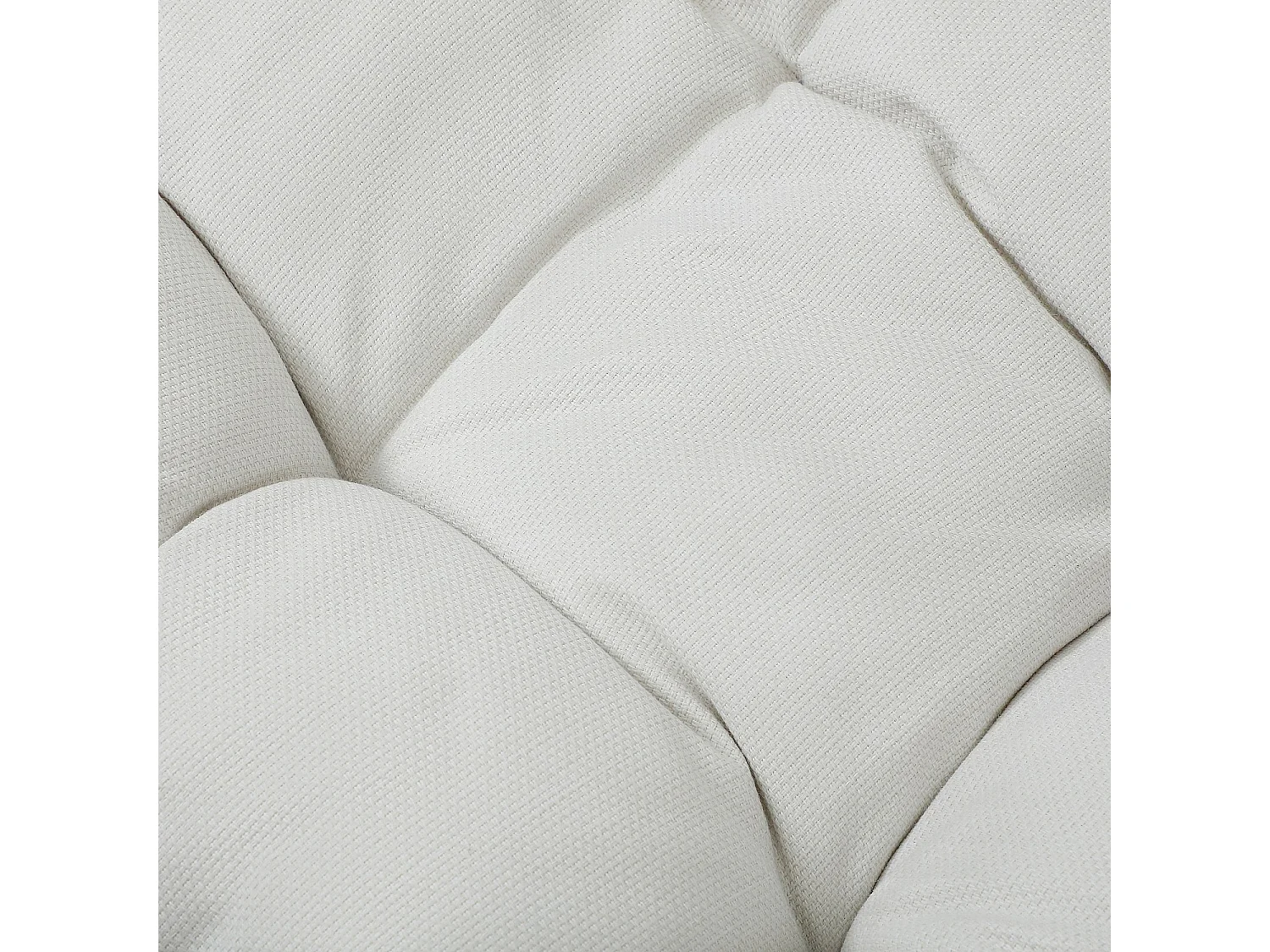 Fauteuil suspendu de jardin en résine tressée et métal noir - Moka