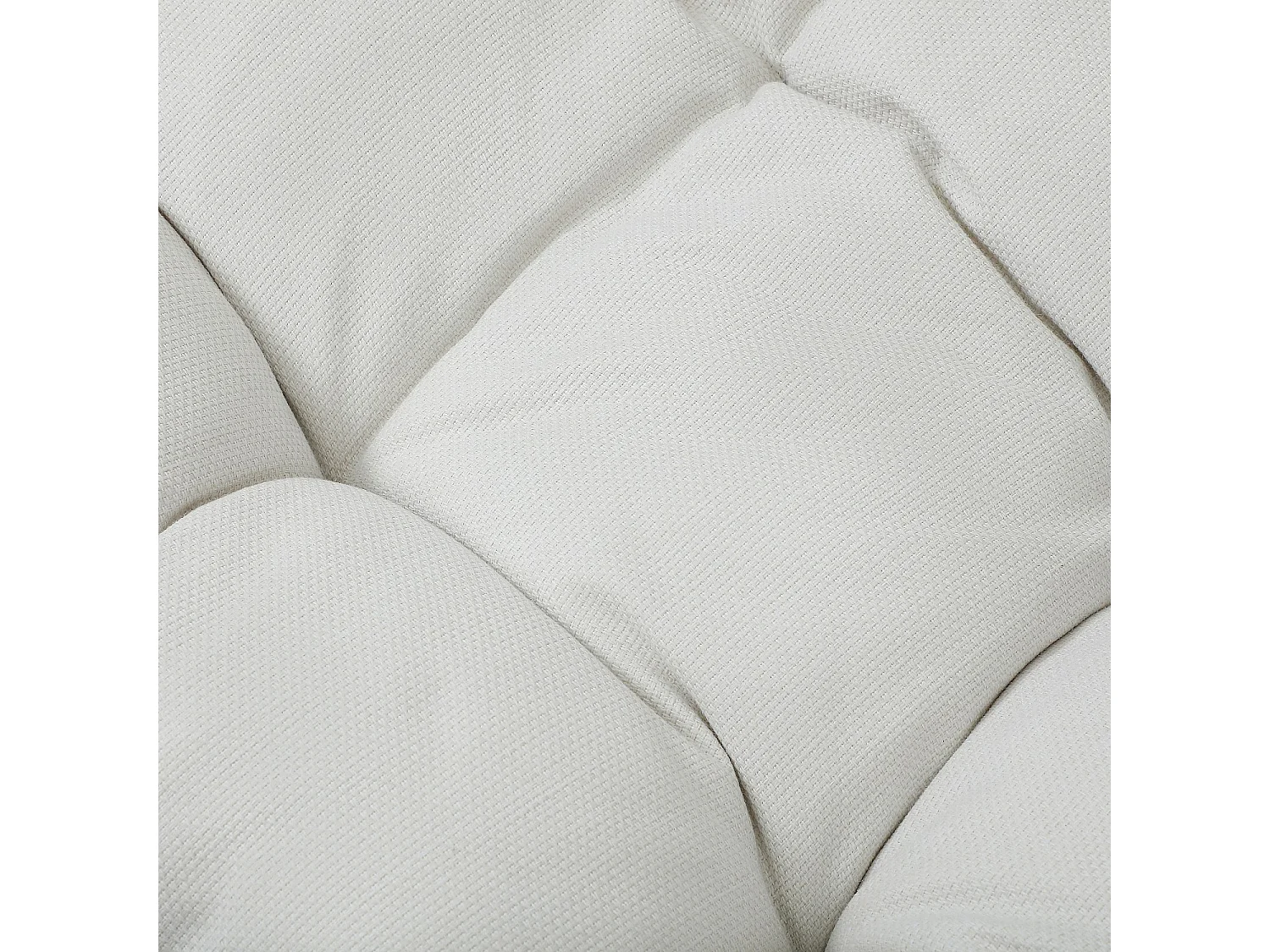 Fauteuil suspendu de jardin en résine tressée et métal noir - Vert kaki