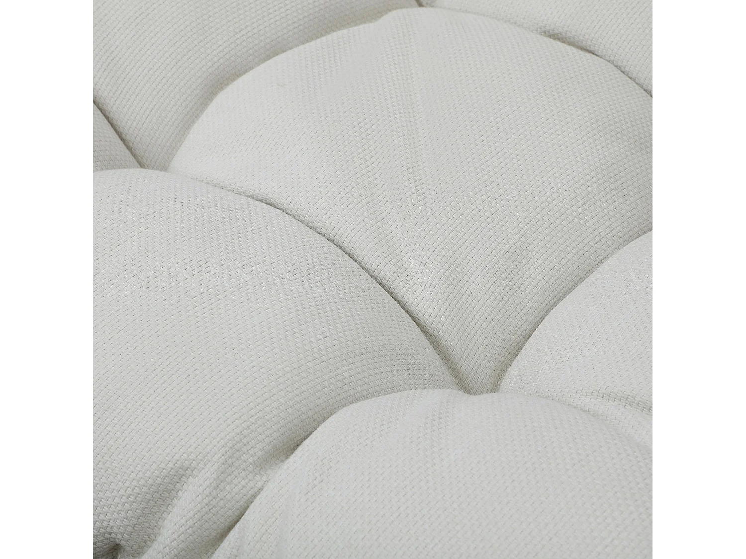 Fauteuil suspendu 2 places de jardin en résine tressée et métal blanc - Moka