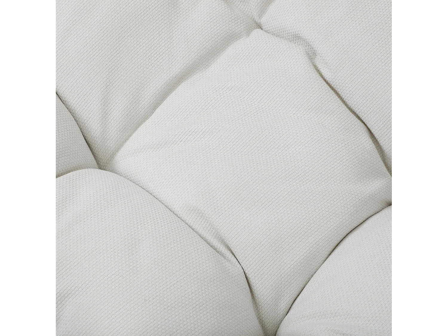 Fauteuil suspendu 2 places de jardin en résine tressée et métal noir - Vert kaki