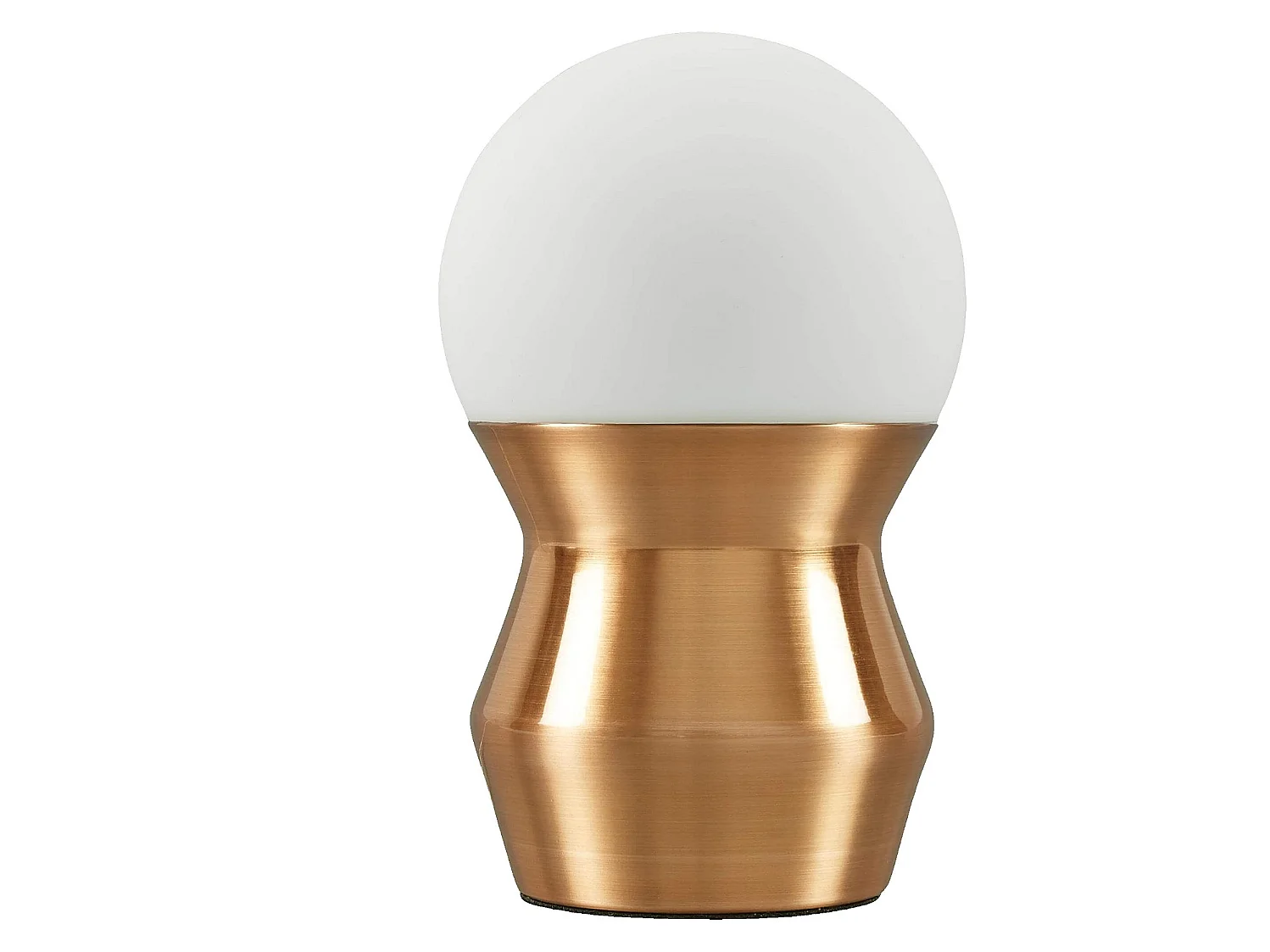 Habitat - Mini lampe de table en verre et métal - 19 cm - Cuivre - Izmo II