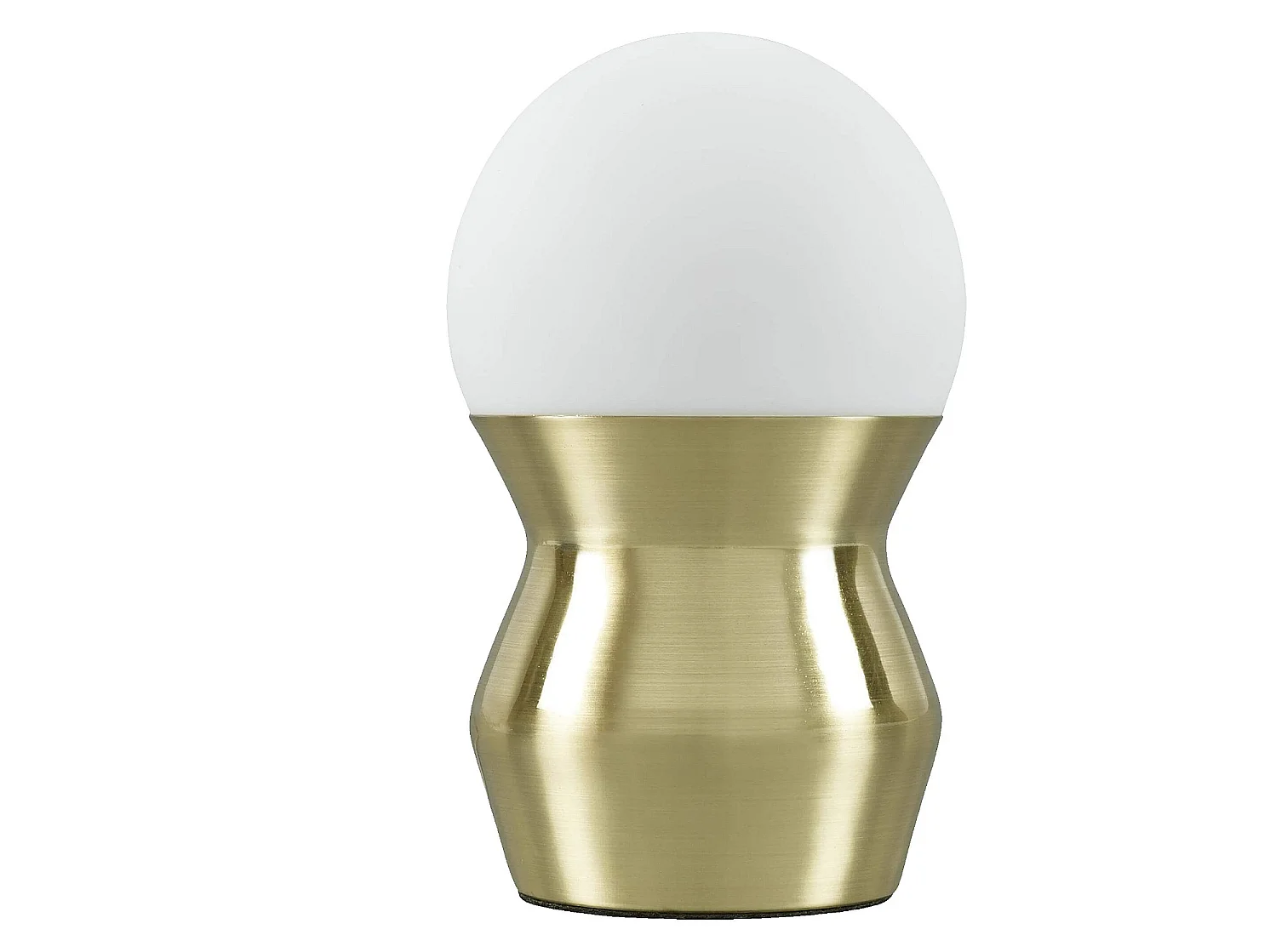 Habitat - Mini lampe de table en verre et métal - 19 cm - Doré - Izmo II