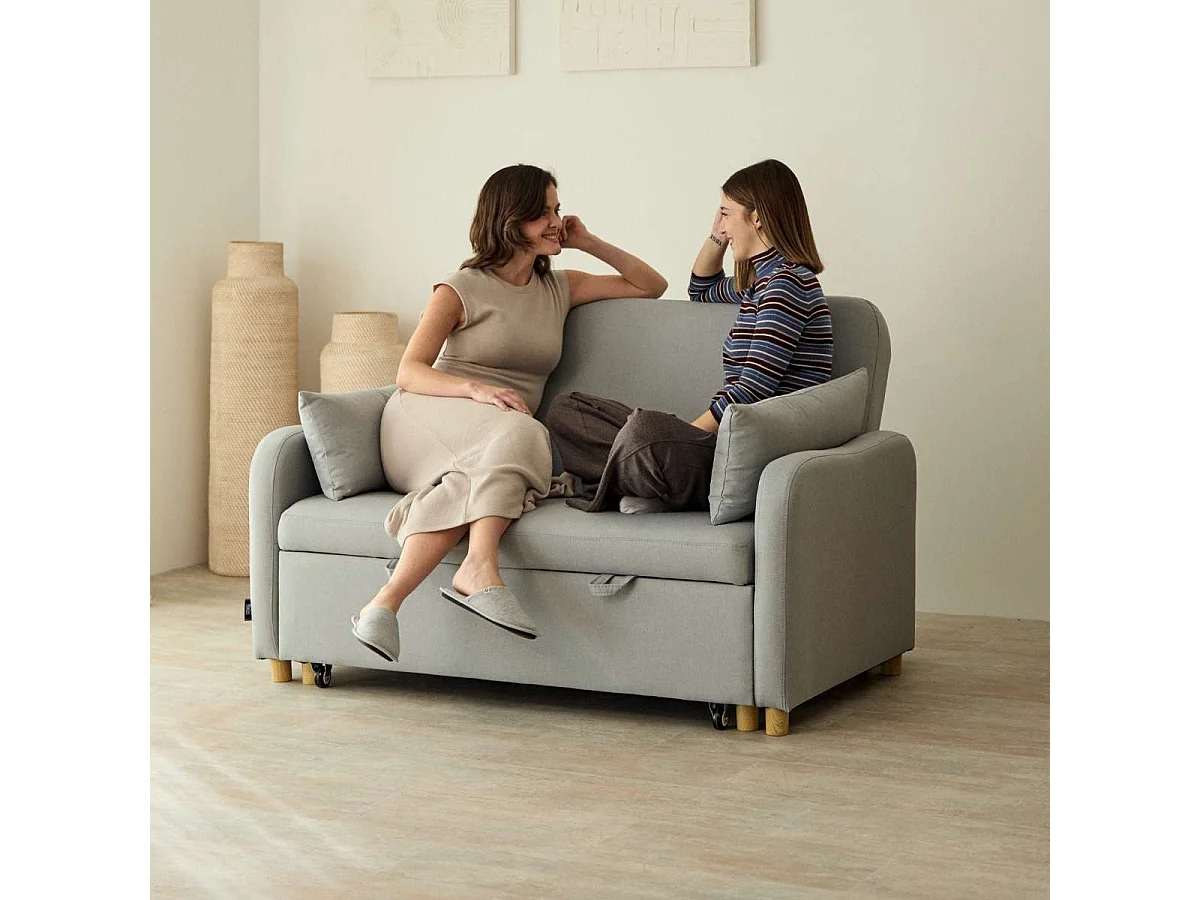 Sofá Cama  Buddy 2 Gris - Nalui
