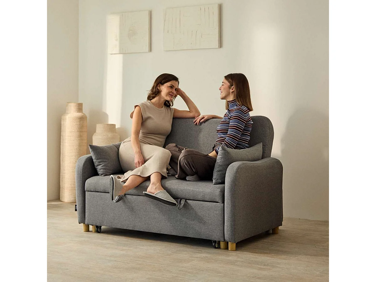 Sofá Cama  Buddy 2 Gris Marengo - Nalui