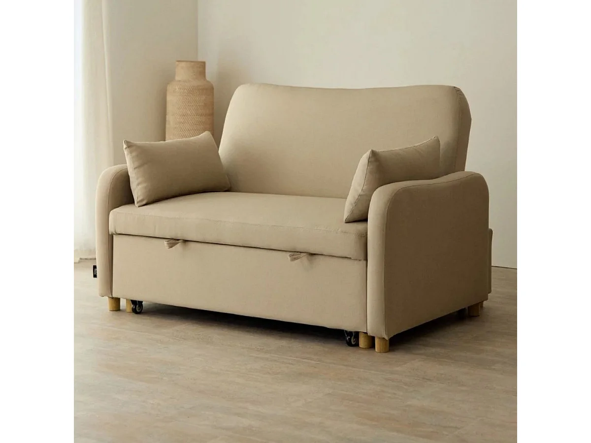 Sofá Cama  Buddy 2 Beige - Nalui
