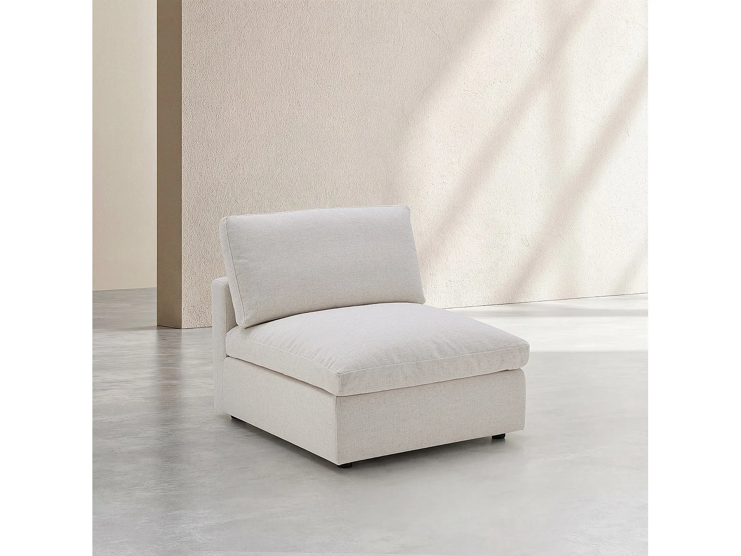 Chauffeuse en tissu - Ivoire