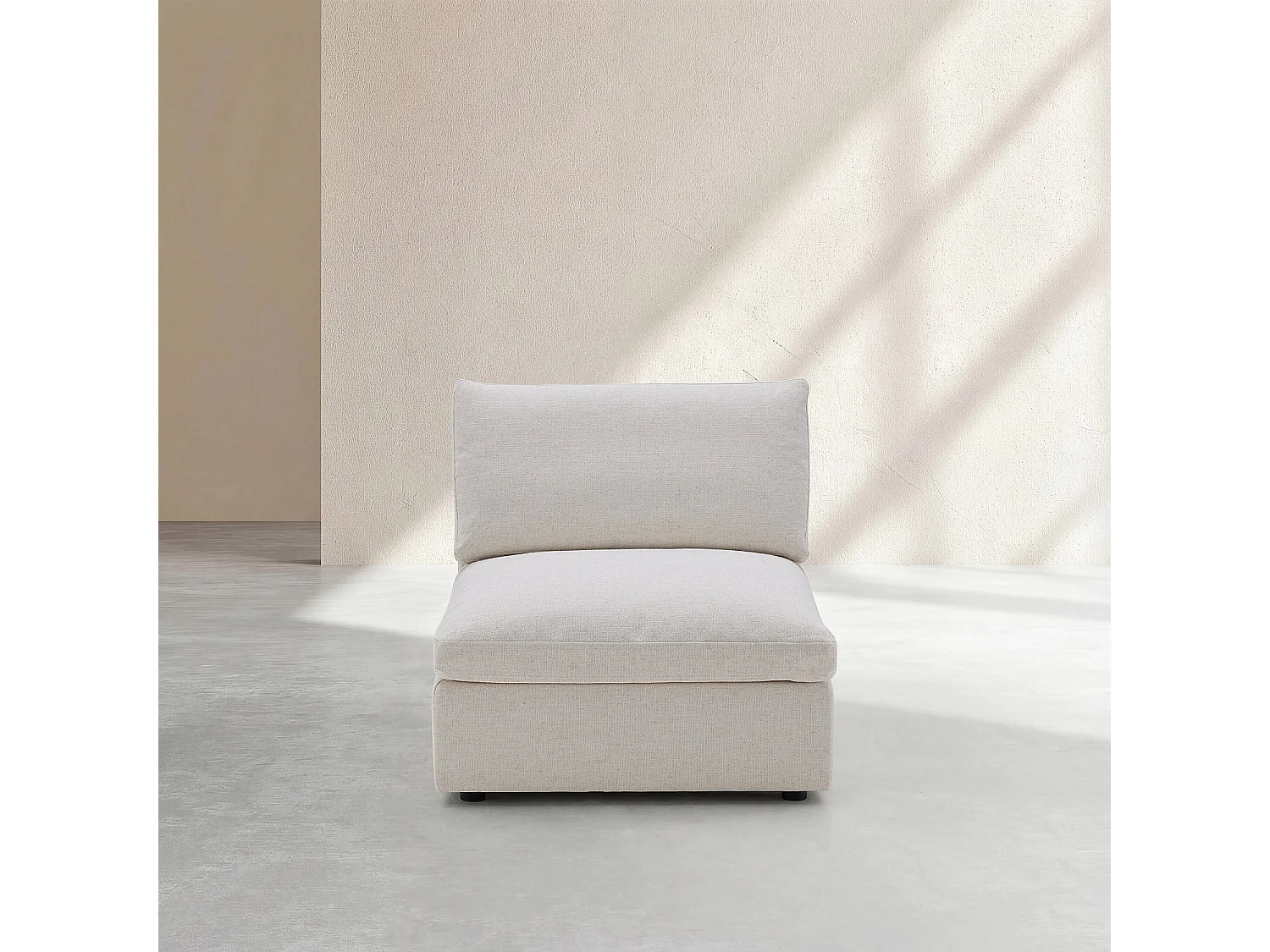 Chauffeuse en tissu - Ivoire