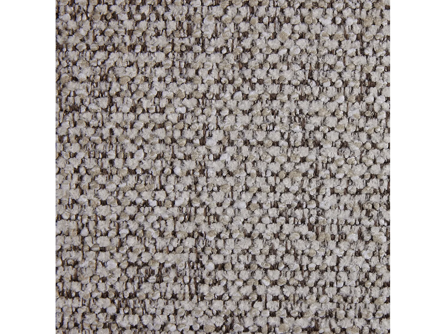 Canapé 3 places en tissu chenille et pieds en bois - Taupe mélangé - Design by Morten Georgsen