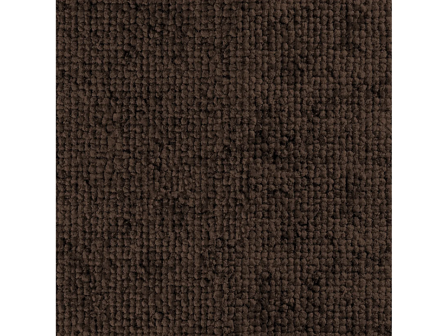 Canapé 4 places en tissu chenille Nino - Chocolat