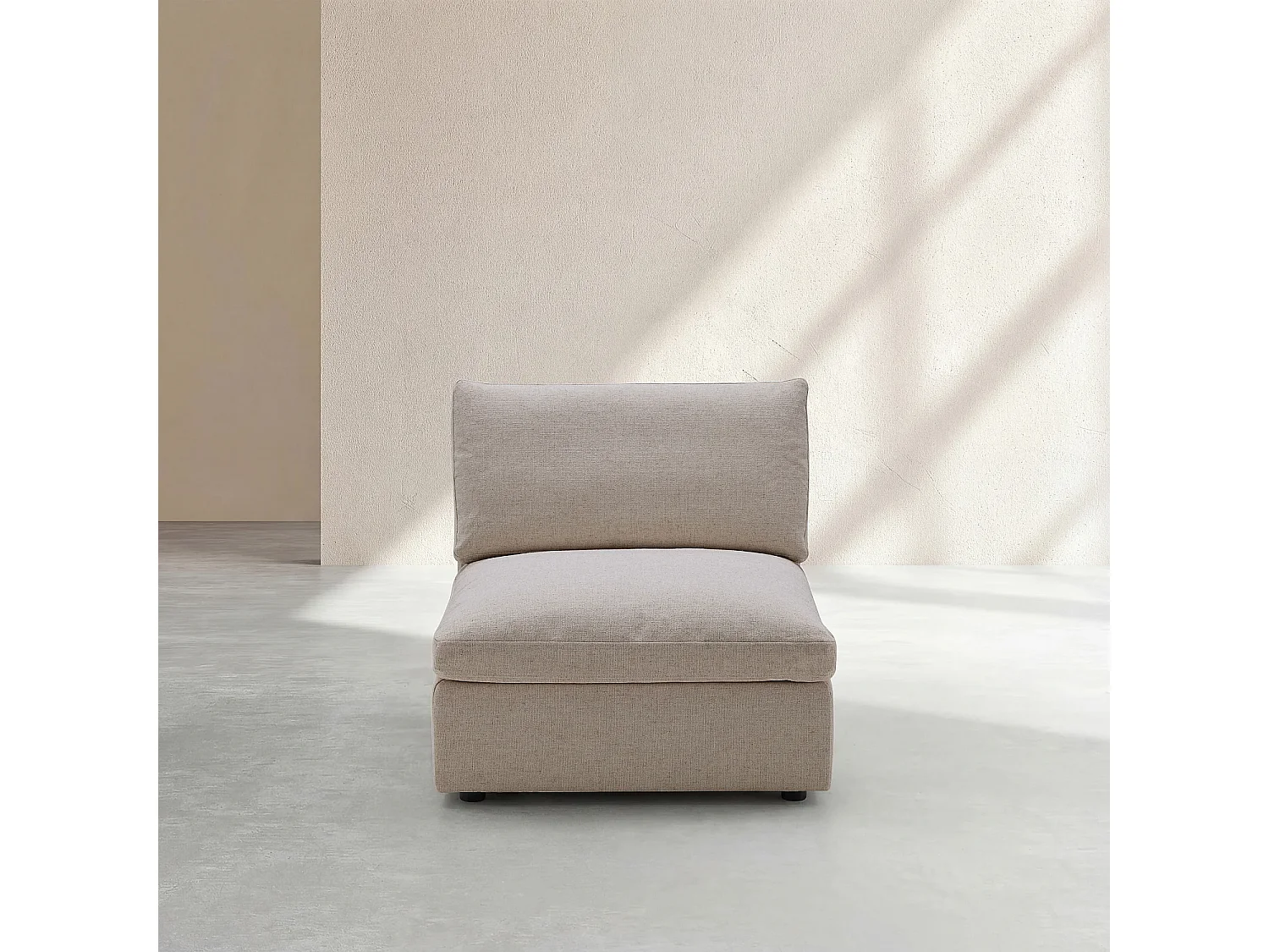 Chauffeuse en tissu - Taupe