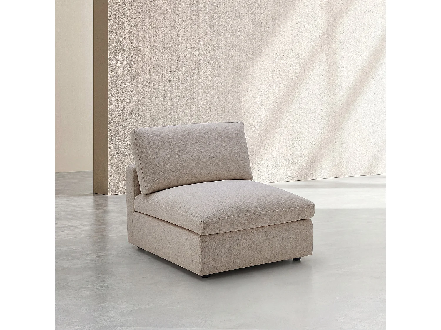 Chauffeuse en tissu - Taupe