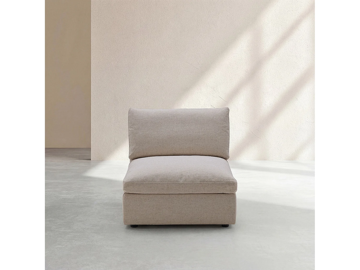 Chauffeuse en tissu - Taupe