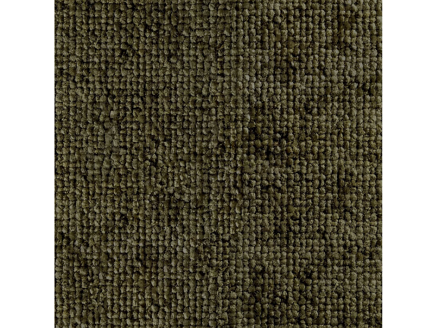 Canapé 4 places en tissu chenille Nino - Vert mousse