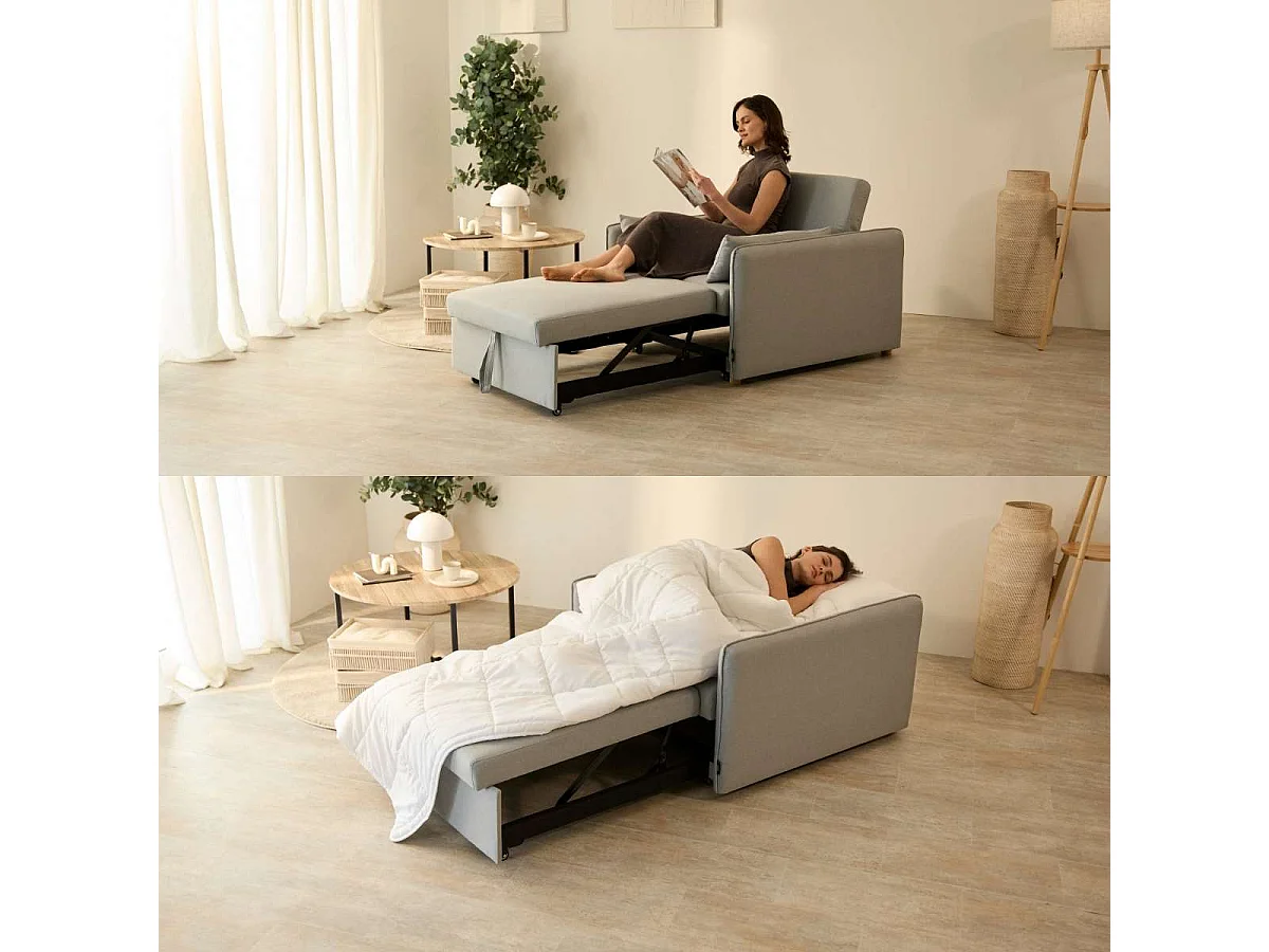 Sillón Cama  Nest 1 Gris - Nalui