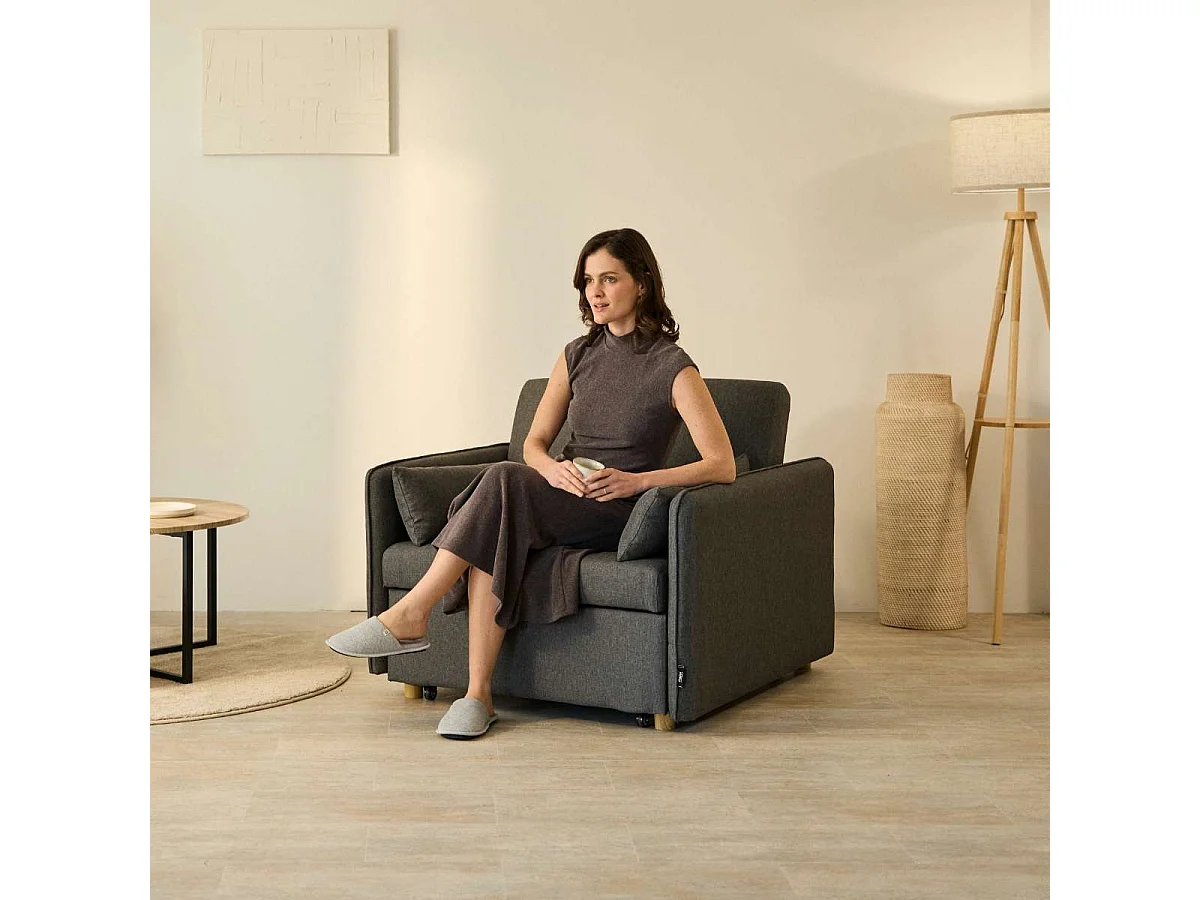 Sillón Cama  Nest 1 Gris Antracita - Nalui